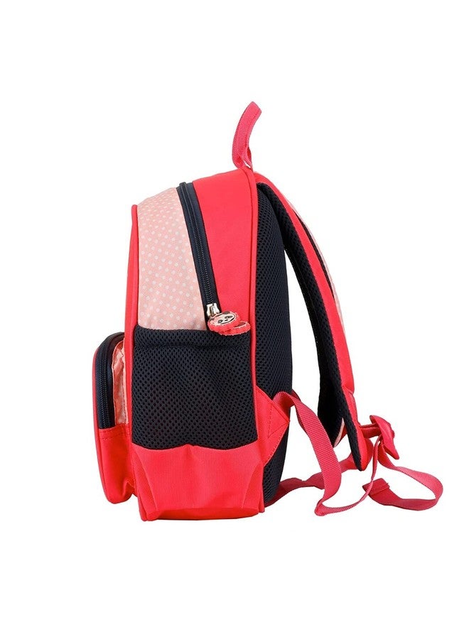 QIPS 10 Inch Toddler Backpack for Boys & Girls - Lightweight Preschool Bag for Nursery, Playgroup & Montessori - Cartoon Print, Soft Polyester, Adjustable Straps (Pink) - Image 3