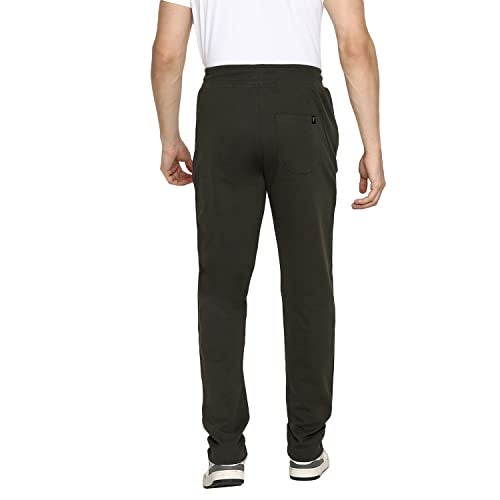 Van Heusen Men Athleisure Smart Tech Regular Fit Trackpants - Easy Stain Release, Anti Stat, Ultra Soft_50051_Moss Green_M - Image 4