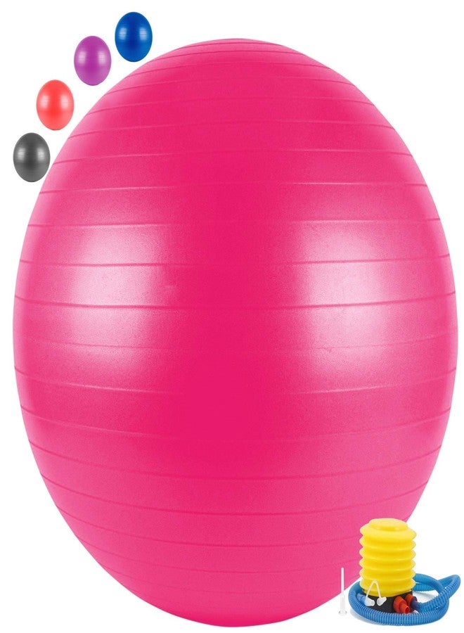 KASUMBI Exercise Gymnastic Ball 65cm with Pump Exercise Equipment for Home, Balance, Gym, Core Strength, Yoga, Fitness (Multicolor) - Image 1