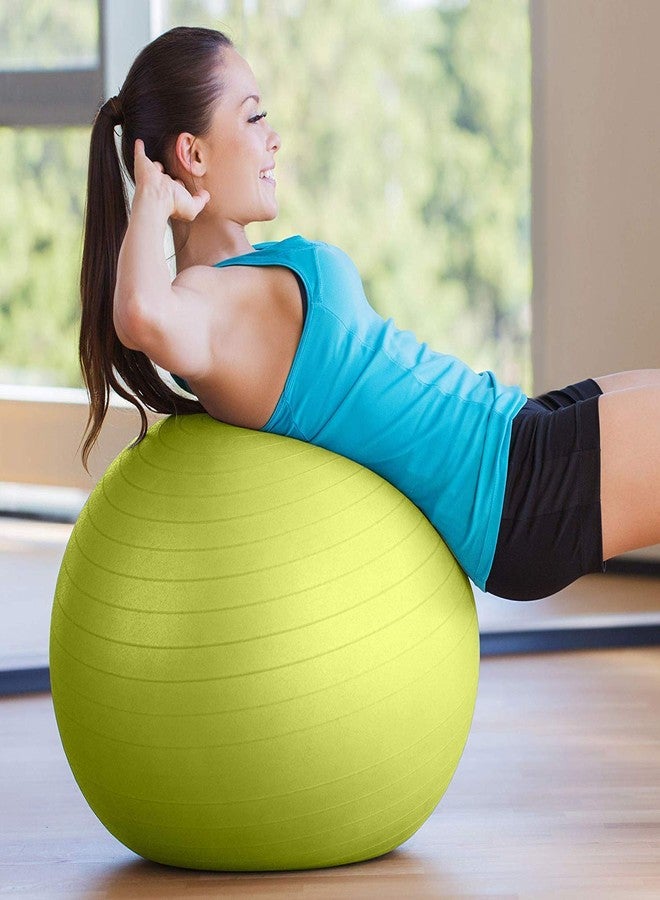 KASUMBI Exercise Gymnastic Ball 65cm with Pump Exercise Equipment for Home, Balance, Gym, Core Strength, Yoga, Fitness (Multicolor) - Image 5