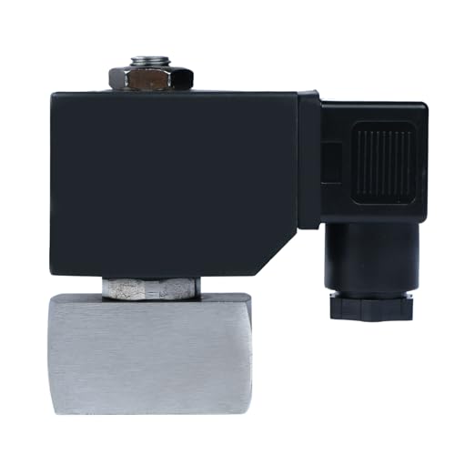 U.S. Solid US Solid 14 High Pressure Solenoid Valve 12V DC Stainless Steel 100 bar 76F to 248F HeatResistant HighPressure Valve for Industrial Use Water Gas Oil and Fluid Control - Image 3