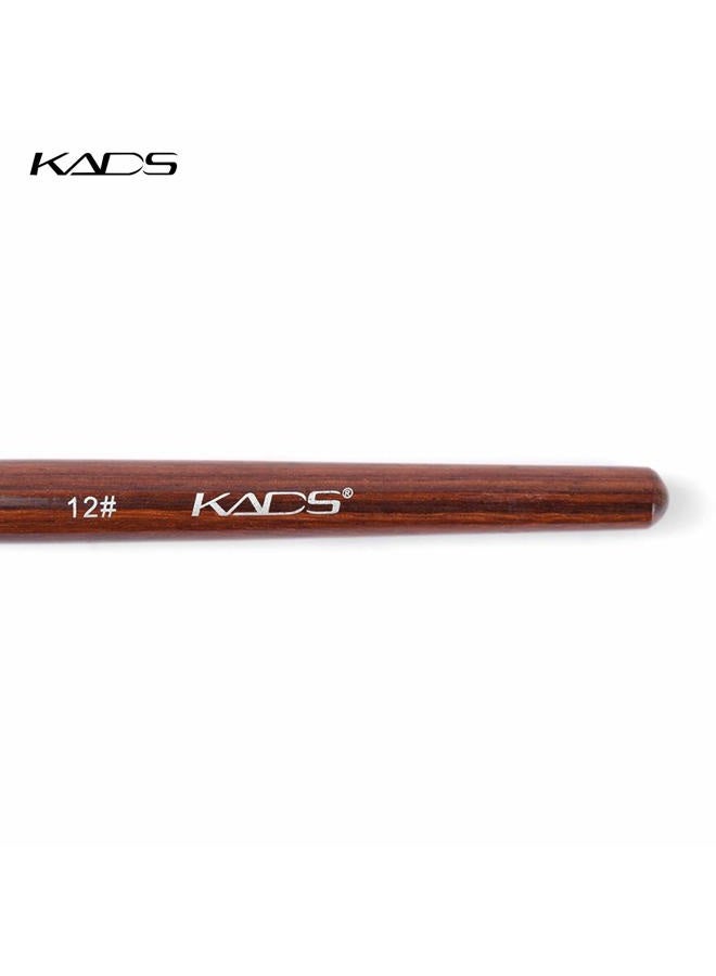 KADS 100% Kolinsky Sable Acrylic Nail Art Brush Red Wood Pen Nail Brush Size 12# 14# 16# 18# 20# Nail Art Manicure Tool Set (size12) - Image 4