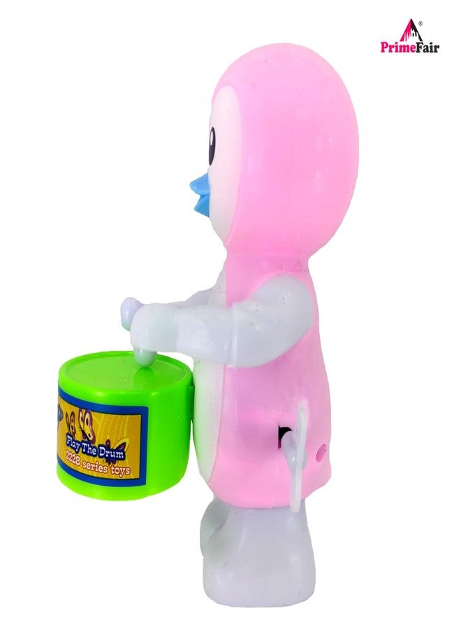 PRIMEFAIR Key Operated Cute Drummer Toy with Drumming and Dancing Action Toys for Kids - Image 3