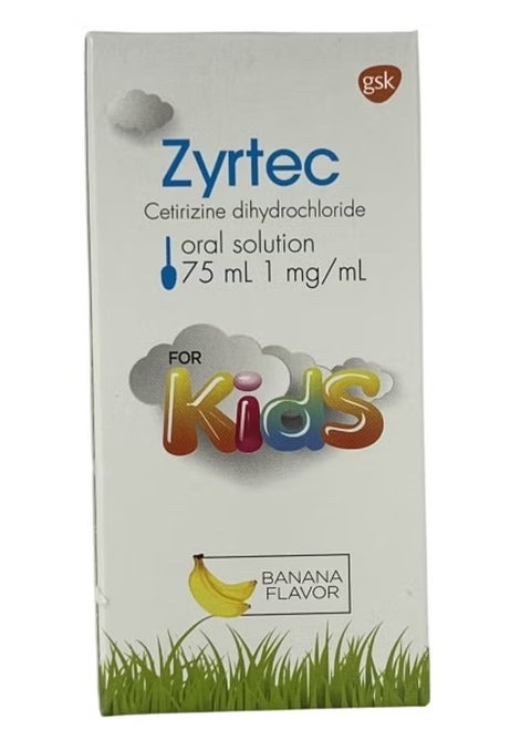 Cetirizine Dihydrochlorie 1 Mg/ml Oral Solution 75ml- Banana