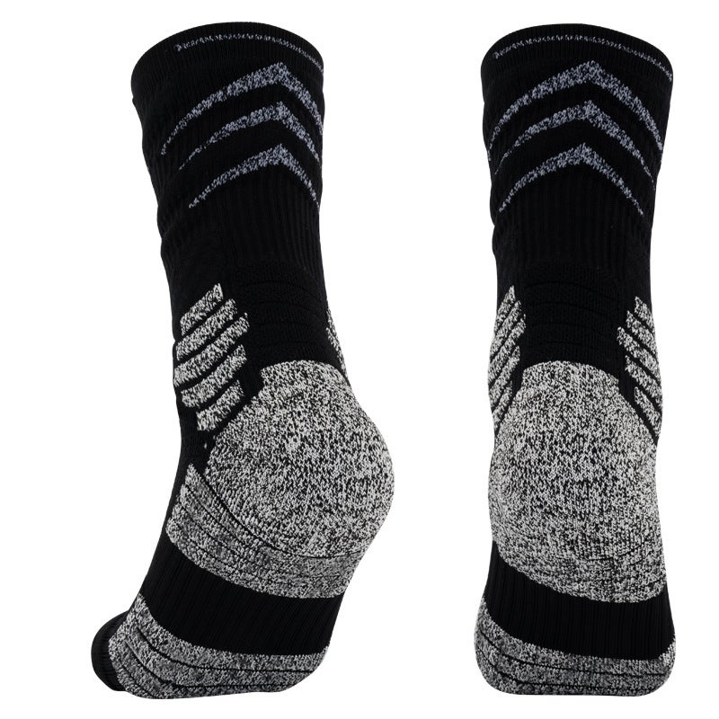 Generic Adult Professional Practical Basketball Socks Towel Bottom High Barrel Sports Elite Men and Women High Top Long Barrel Socks Orange - Image 3