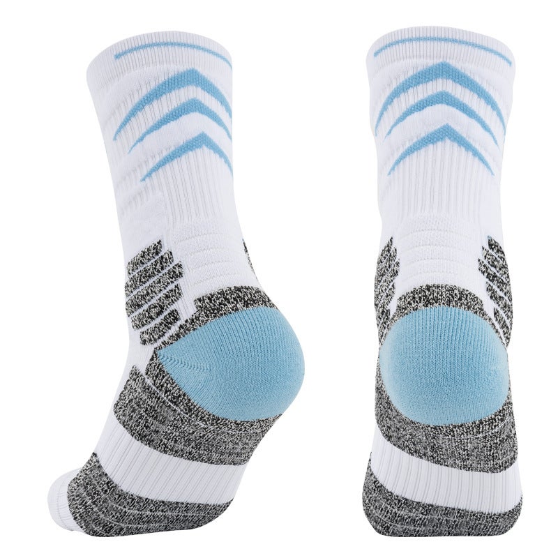 Generic Adult Professional Practical Basketball Socks Towel Bottom High Barrel Sports Elite Men and Women High Top Long Barrel Socks Orange - Image 2