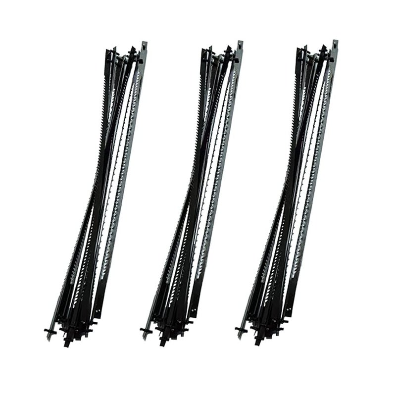 FOXBC 3Inch Hobby Scroll Saw Blades Pin End 15 TPI 18 TPI 24 TPI 36 Pack fit for Sears Craftsman Vintage Dremel Moto Shop Saws Delta Emco Lux Saw 15 Hobby