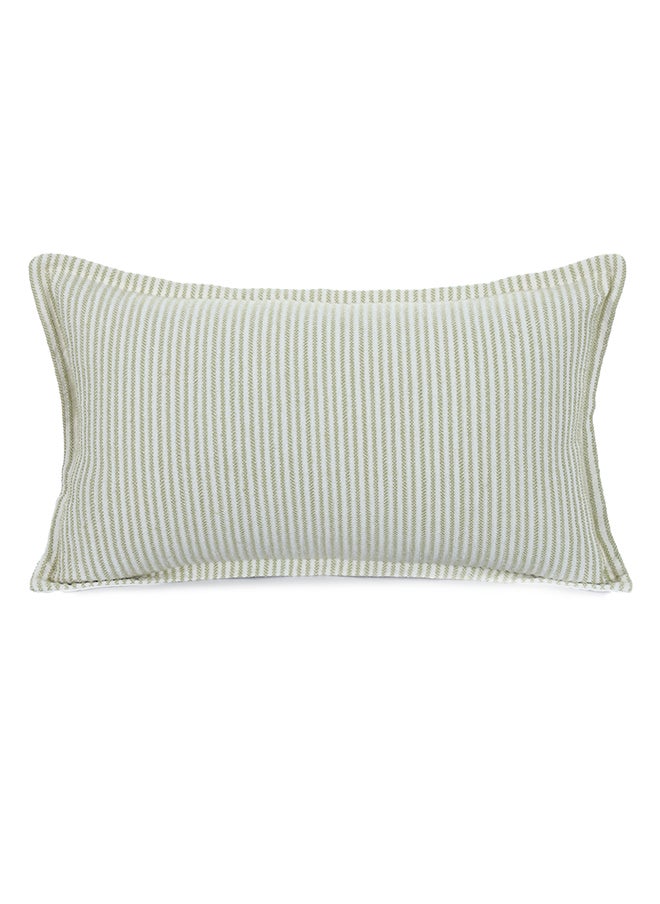 Cottage Striped green cushion cover 30*50 cm 