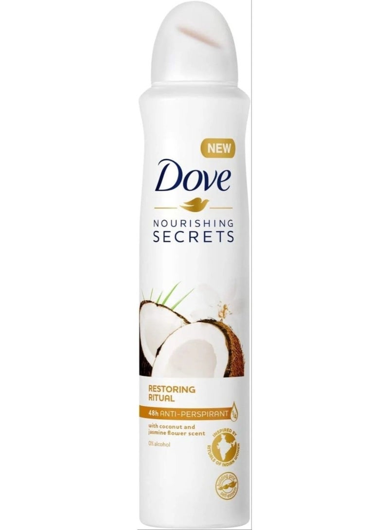 Dove Nourishing Secrets Coconut & Jasmine Flower 250ml - Image 1