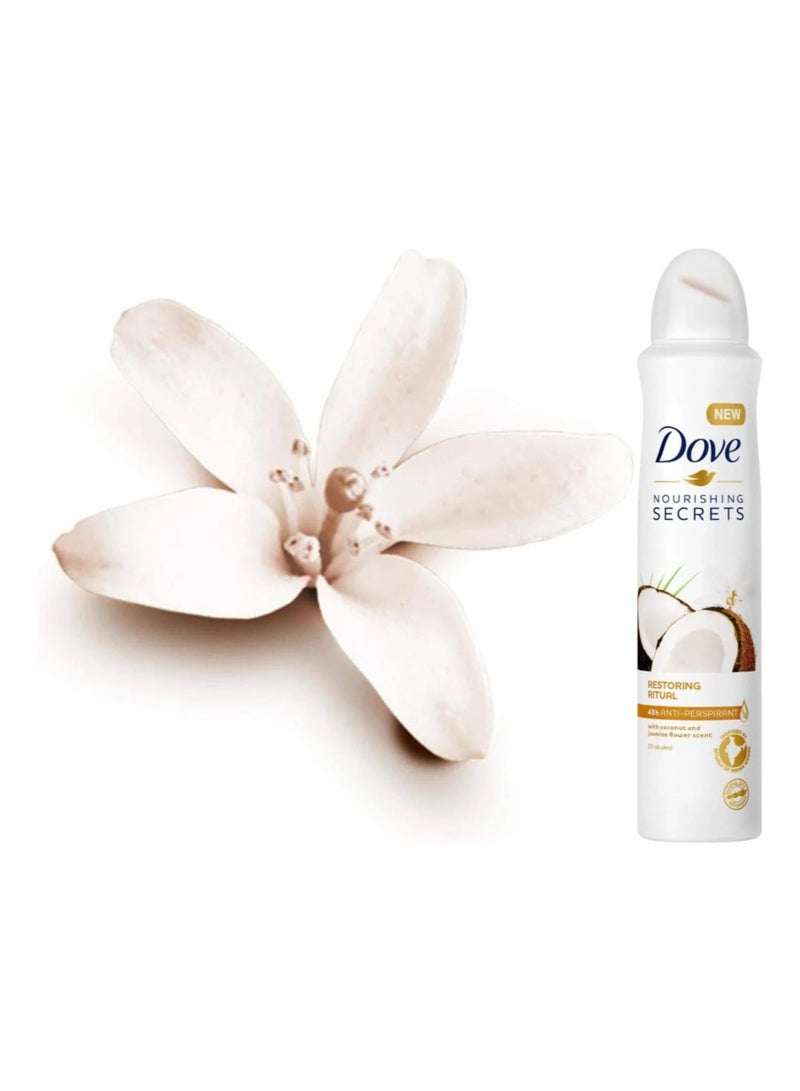 Dove Nourishing Secrets Coconut & Jasmine Flower 250ml - Image 3