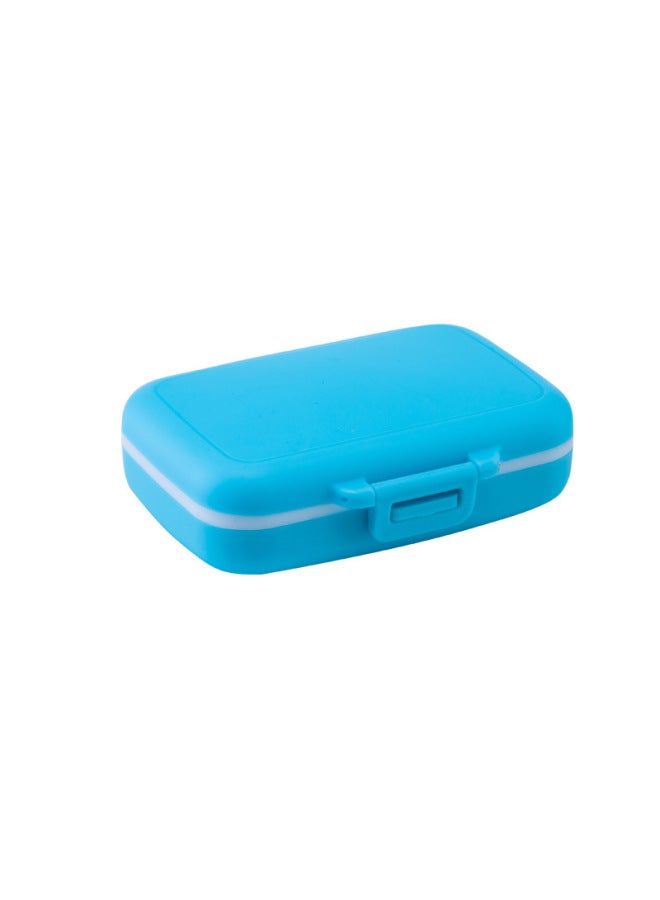 Blue Children's Deciduous Teeth Preservation Box Plastic Color Printing Baby Teeth Storage Box Fetal Hair Collection Preservation Commemorative Box De-Color:Pure Blue Without Pattern-Specifications:Blue Lining - Image 1
