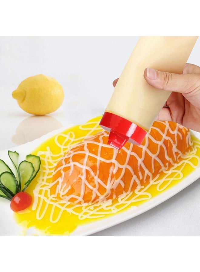 300ml 4-Hole Plastic Condiment Squeeze Bottle  - Image 3