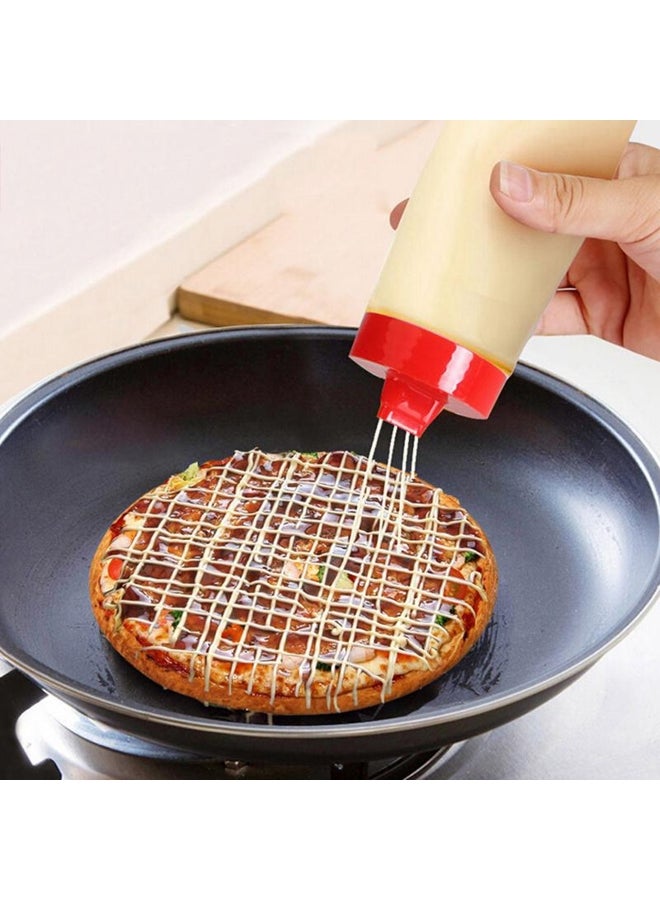 300ml 4-Hole Plastic Condiment Squeeze Bottle  - Image 1