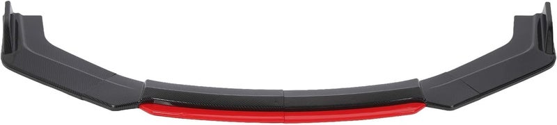 6PCS Universal Front Bumper Lip Spoiler Set Carbon Fiber Pattern for Cars, Enhances Appearance and Stability - Image 1