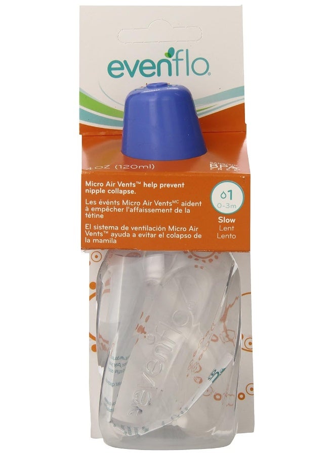 Evenflo Classic Clear Bottle without BPA, 4 Ounce - Image 1