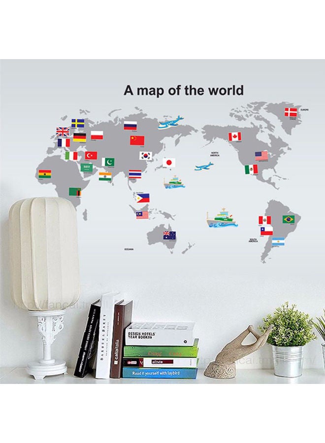 نيبمينينت ملصق جداري بتصميم خريطة العالم متعدد الألوان 90x60سم - Image 2