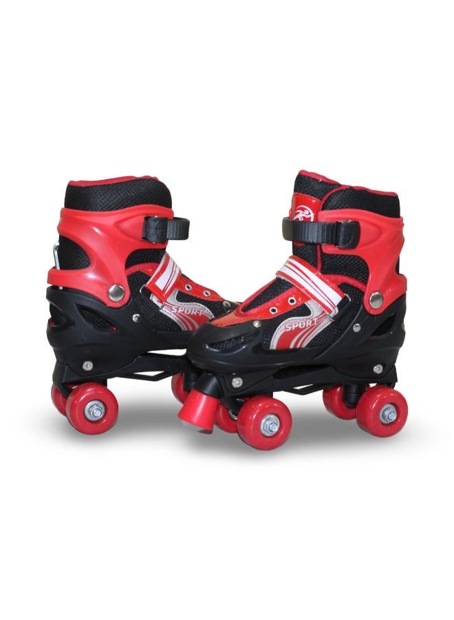 RG Kids 4-Wheel Roller Skates – Red (M) - Image 2