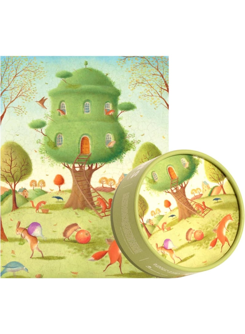 SOLARAE Animals Gift Box Jigsaws, Floor Puzzle for Kids Age 5-8 Year Olds, Round Jigsaw Puzzles DIY Gifts Games Birthday Gift Idea for Toddler Children Ages 3 Years Plus, 216 Piece - Image 1