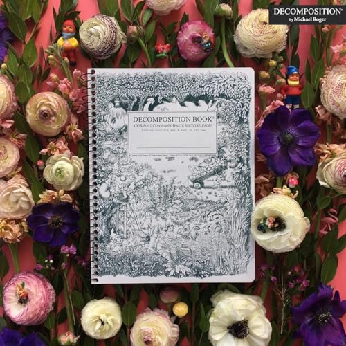 Decomposition Gardening Gnomes College Ruled Spiral Notebook - 9.75 x 7.5 Journal with 160 Lined Pages - 100% Recycled Paper - Cute Notebooks for School Supplies, Home & Office - Made in USA - Image 2