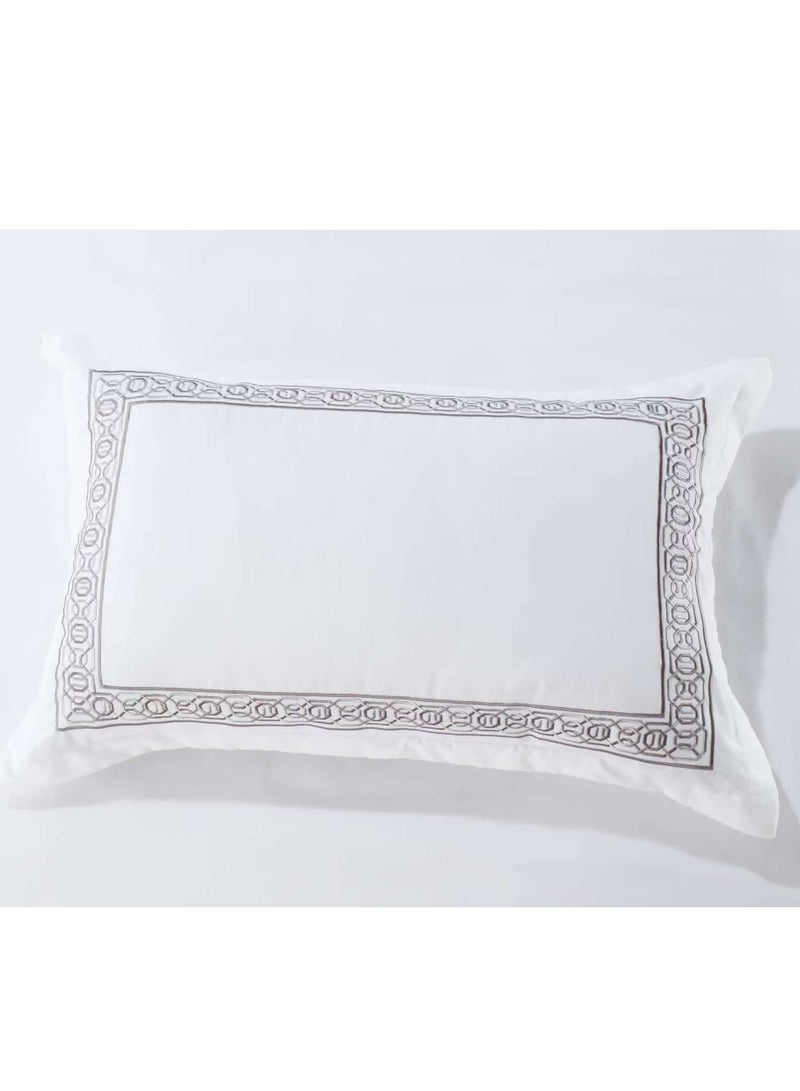 MMM HOME MMM HOME Embroidered 6pcs King size High Cotton Hotel Master Quality Microfiber Bedding Set Comforter/Bedsheet/Pillow covers set  - Image 5