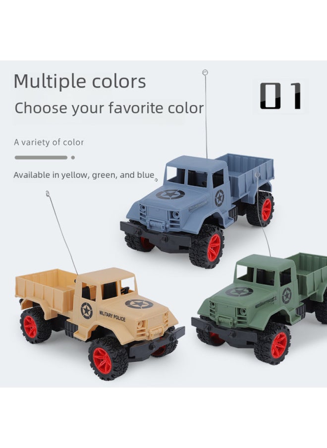 Generic Big Wheel Off-road Vehicle Four-way Racing Jeep Remote Control Pickup Truck Children Remote Control Alloy Excavator Toy Cross-border-Color:Six-way Alloy Bucket Excavator-Red-Proportion:Rechargeable Version (lithium Battery)  - Image 3