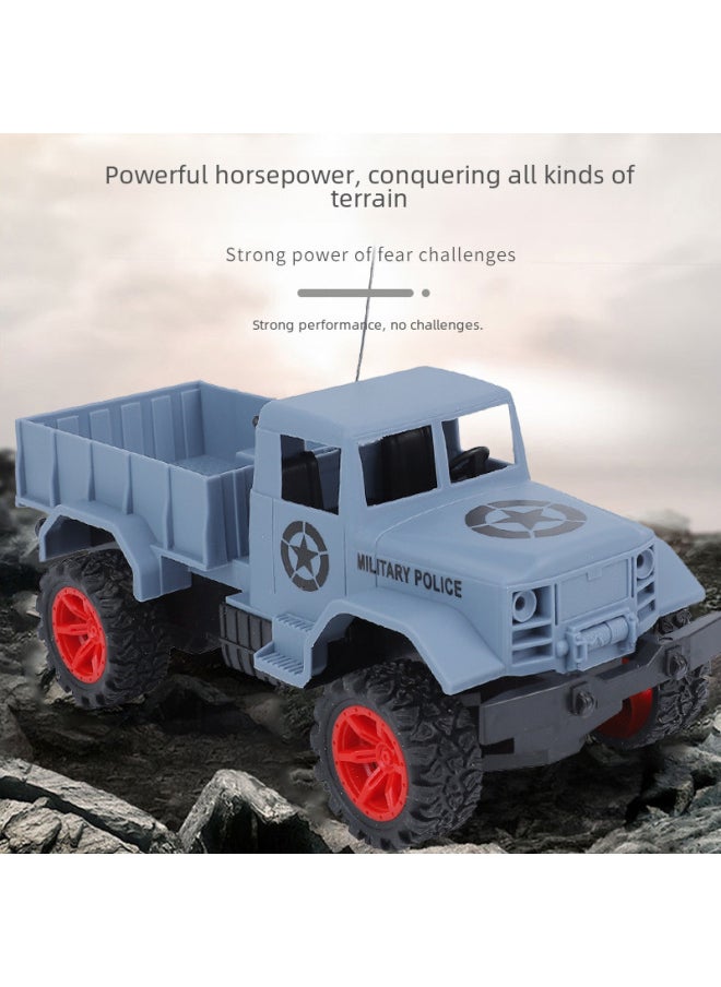Generic Big Wheel Off-road Vehicle Four-way Racing Jeep Remote Control Pickup Truck Children Remote Control Alloy Excavator Toy Cross-border-Color:Six-way Alloy Bucket Excavator-Red-Proportion:Rechargeable Version (lithium Battery)  - Image 4