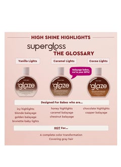 glaze Super Color Conditioning Gloss, Caramel Lights 6.4flo.oz (2-3 Hair Treatments) Award Winning Hair Gloss Treatment & Semi Permanent Hair Dye. No Mix Hair Mask Colorant with Results in 10 Minutes - pzsku/Z6ABCEA287753D20DE0B1Z/45/_/1731767158/5037f5b2-0f08-4db3-aea0-00c9e397c3c5