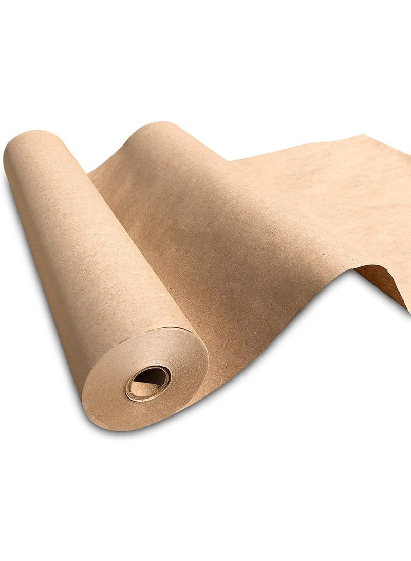 Brown Kraft Paper Roll, 30cm x 30m, Durable Wrapping Paper, Unbleached and Unwaxed, Eco-Friendly Material, for Gift Wrapping, Art, Craft, Packing, Shipping, Dunnage - Image 1