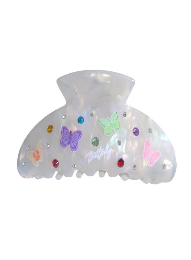 Colorful Butterfly Printing Hair Clip,Acetate Claw Clip for Women,Women Hair Accessories - Image 1