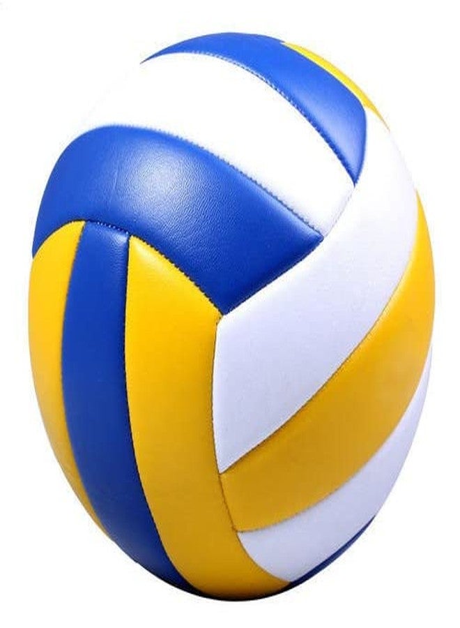 كرة طائرة كلاسيك إيجل فائقة الجودة من المطاط الصناعي PVC، مقاس 4، مع مضخة هواء || المقاس والوزن الرسميان || (عبوة من قطعة واحدة)، متعددة الألوان - Image 2