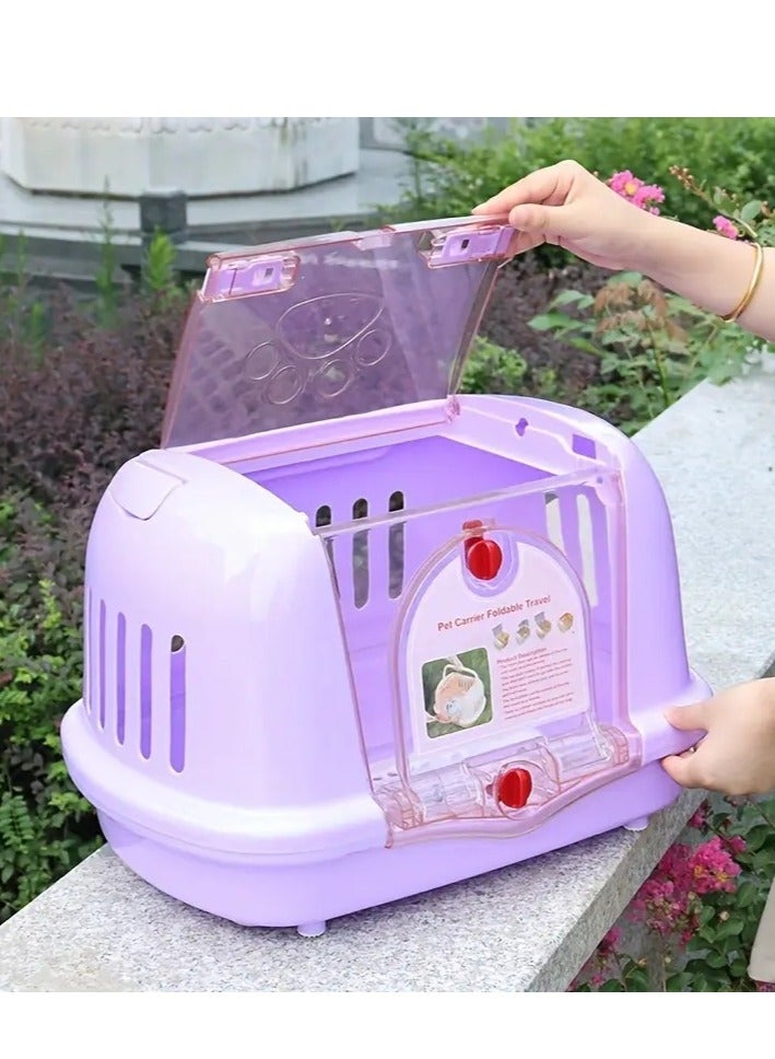 Hard-Sided Cat and Kitten Travel Carrier Box - Image 3