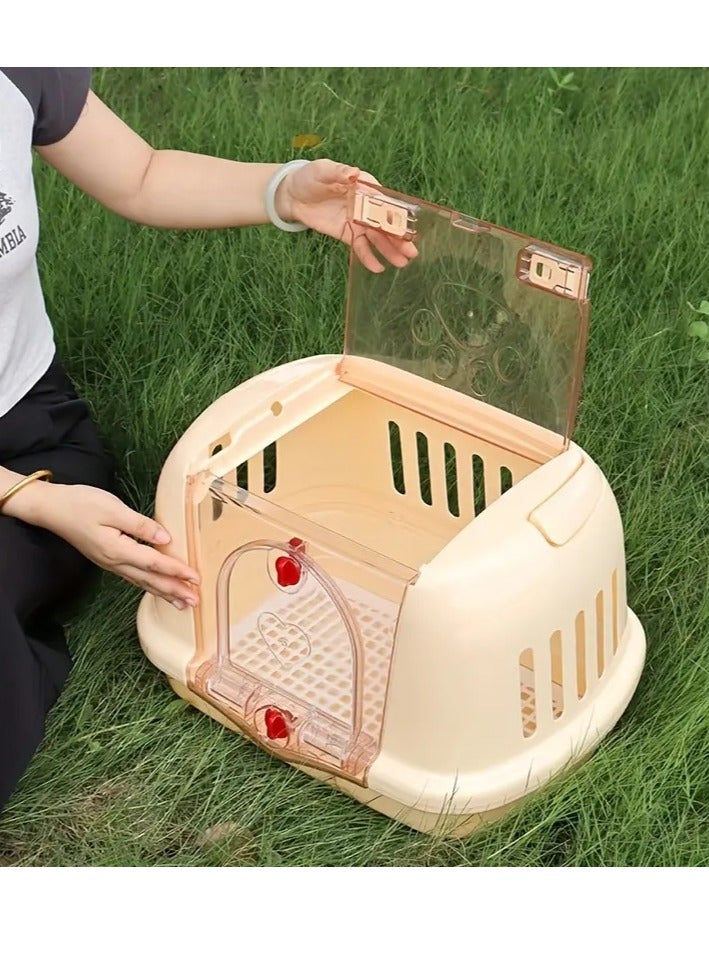 Hard-Sided Cat and Kitten Travel Carrier Box - Image 5