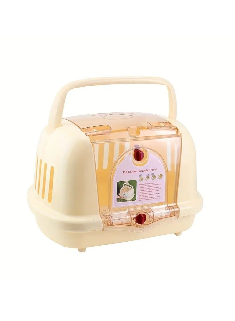 Hard-Sided Cat and Kitten Travel Carrier Box - Image 1