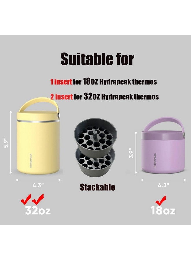 JILINWEI 3ml Vial inserts for Hydrapeak Food Thermos, Holds 20 Vials in 18 and 32oz Hydrapeak Food Thermos,Grey - Image 4