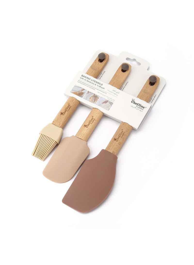 Chefline Silicone Baking Utensils Set, 3 Pcs, H5
