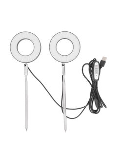 NIBEMINENT Plant Light Rings Full Spectrum Stretchable 2 Head 4 Speed Dimming 3 Gears Timing LED Plant Grow Light for Succulent Plant Potted Plant  - Image 1