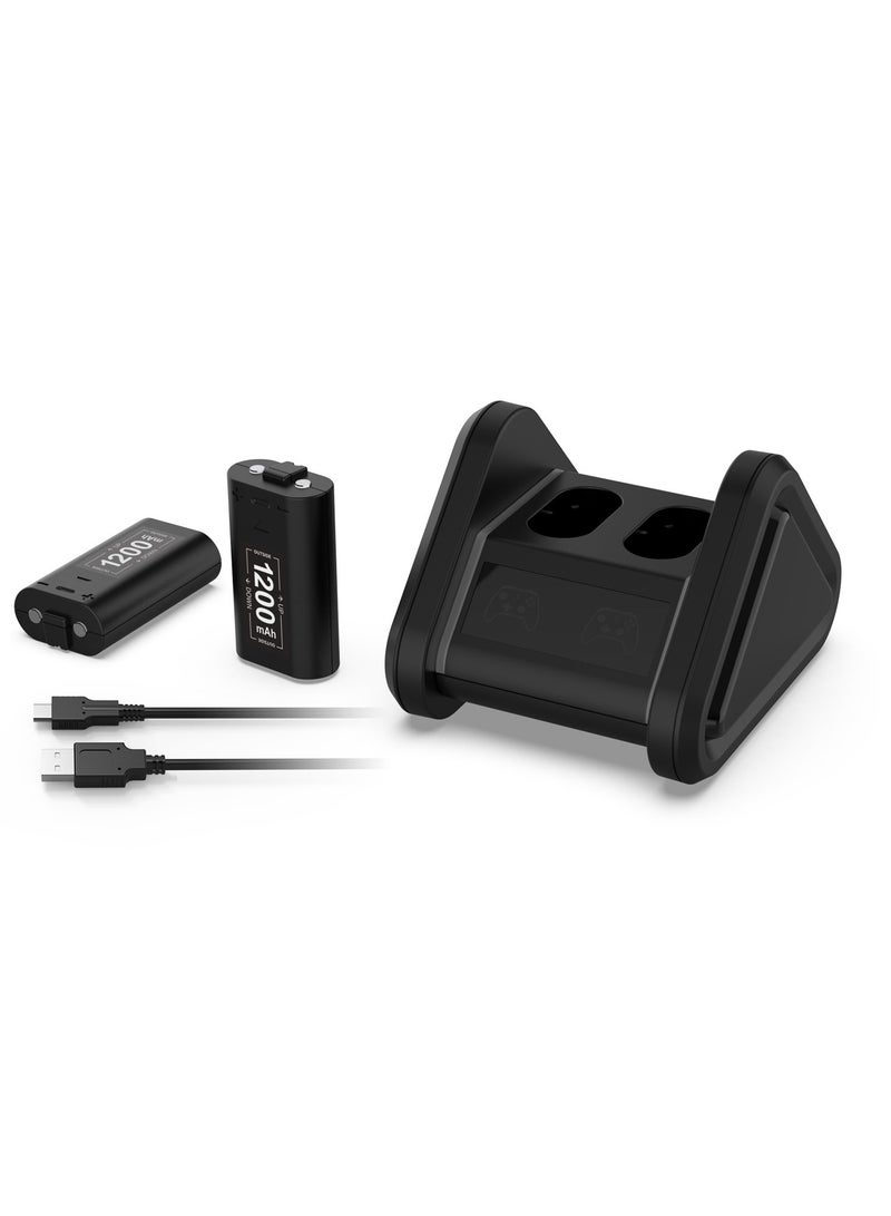 General Xbox series X/S wireless controller charging battery pack ONE S/X controller dual battery holder charging 1200 mAh  - Image 3