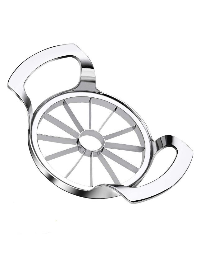 Apple Slicer Upgraded Version 12-Blade Extra Large Apple Corer, Stainless Steel Ultra-Sharp Apple Cutter, Pitter, Divider for Up to 4 Inches Apple - Image 1