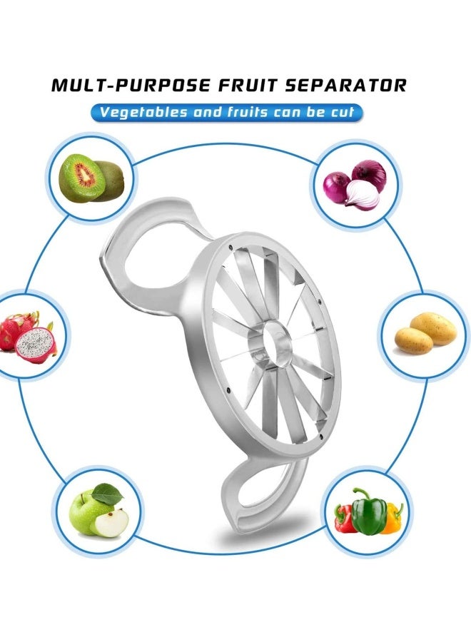 Apple Slicer Upgraded Version 12-Blade Extra Large Apple Corer, Stainless Steel Ultra-Sharp Apple Cutter, Pitter, Divider for Up to 4 Inches Apple - Image 4