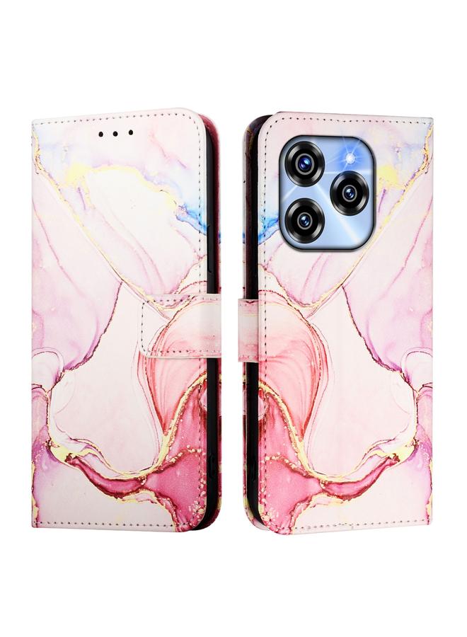 erorex Case For Oukitel C50 PT003 Marble Pattern Flip Leather Phone Case - Image 3