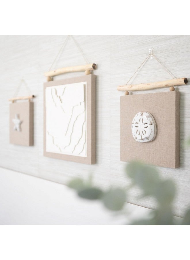 Crane Baby Ocean Nursery Wall Decor, Set of 3 (Starfish, Sand Dollar, Beach Motif) Canvas Nautical Decor For Nursery, Ocean Wall Art, Whale Nursery Decor, Beach Nursery Decor, Ocean Bedroom Decor - Image 5