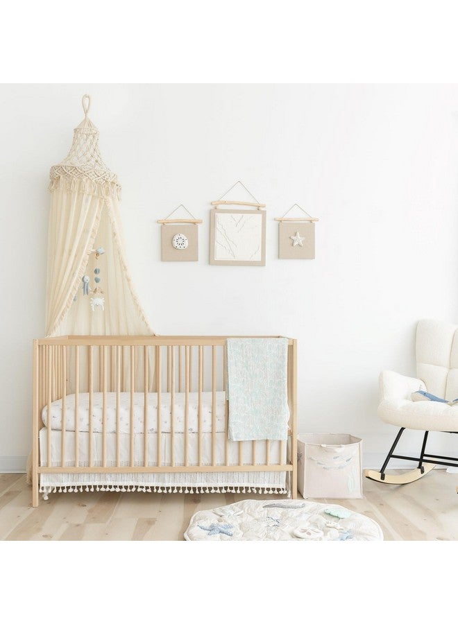 Crane Baby Ocean Nursery Wall Decor, Set of 3 (Starfish, Sand Dollar, Beach Motif) Canvas Nautical Decor For Nursery, Ocean Wall Art, Whale Nursery Decor, Beach Nursery Decor, Ocean Bedroom Decor - Image 2