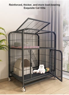 MaBaby Cat Cage Household Interior Enlarges Free Space Cat Villa Cat House Cat House  - Image 3