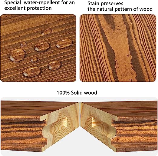 ODEJIA Wood Floating Shelves Set of 2 Rustic Shelf 24 inch Made in Europe Wide Wooden Wall Shelves for Living Room Bedroom Kitchen Bathroom Farmhouse Walnut Color 24D x 67W x 12H - Image 3