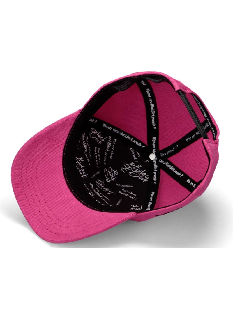 Black Börk BlackBörk V1 Baseball Kids Bear - Unisex Pink Kids Hat (Cap) with 15 Code Logo  - Image 3