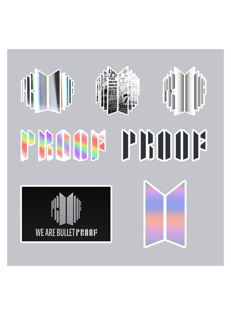 Color Fans 100 قطعة من ملصقات BTS المقاومة للماء والكمبيوتر المحمول ولوحة التزلج والأمتعة وزجاجة مياه وملصقات جرافيتي رائعة للأطفال والمراهقين والبنات والبالغين - Image 3