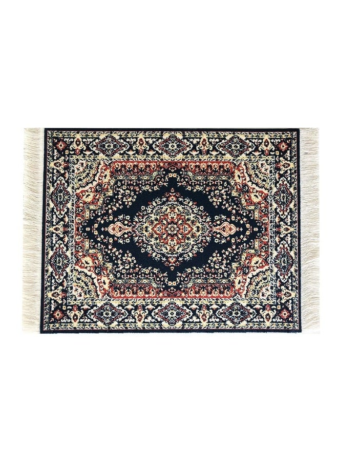 Inusitus Navy Dollhouse Rug, Miniature Doll House Accessory, Carpet for 3â€ to 12â€ Dolls, 10 x 7, Rectangle, Toy Carpeting Decor - Image 2