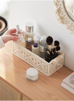 Garlo Macrame Storage Baskets, Boho Decor Box, Handmade Woven, Set of 2  - Image 4