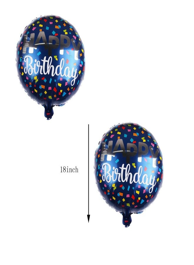 CSTYWC 7Pieces Happy Birthday Banner Foil Balloon Set 18inch Star and Circle Mylar Foil Balloon for Kids & Adults Birthday Decorations and Party Supplies Favor - Image 5