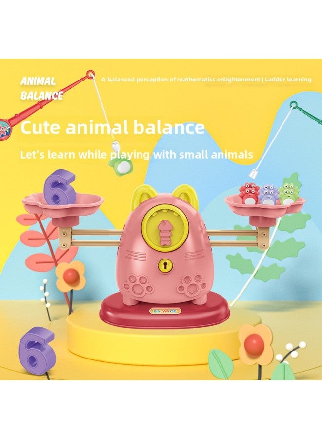 Children's Cute Animal Balance Toys Cute Weights Digital Graphics Cognitive Cards Parent-child Interactive Toys Wholesale-Color:Green - Image 3